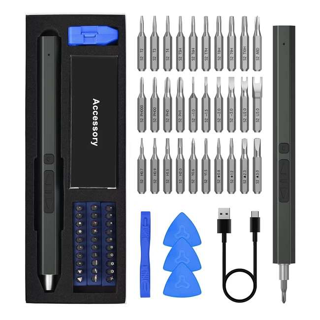 Kit cacciavite elettrico di precisione 36 in 1 con luce LED - Gaoeein