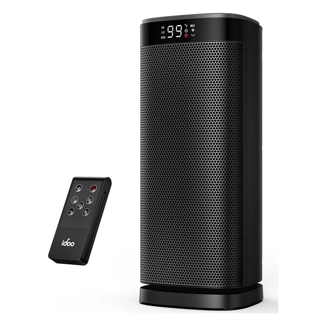 idoo Electric Heater 70 Oscillating Space Heater - Energy Efficient - 24h Timer 