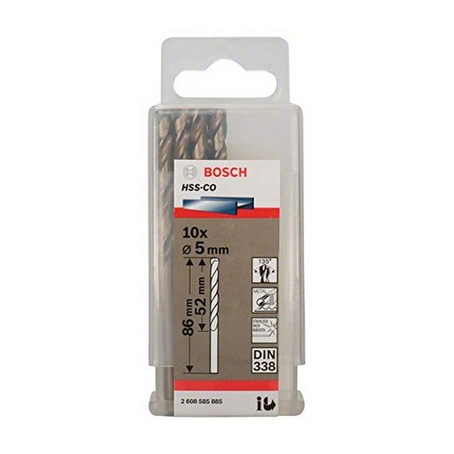 Foret mtal rectifi HSS-Co Bosch 2608585846 - 5mm