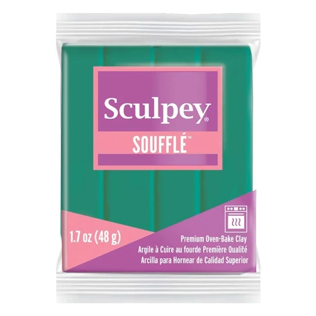 Arcilla Sculpey Jade 48g - No se agrieta - Ideal para sellar marcadores y tintas