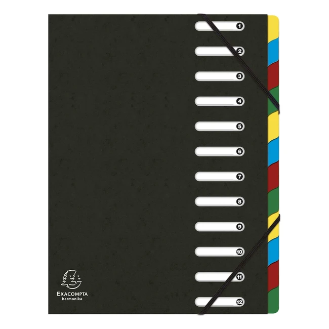Carpeta de Clasificación Harmonika Exacompta Ref 55121E - ¡Organiza tus documentos de forma fácil y rápida!