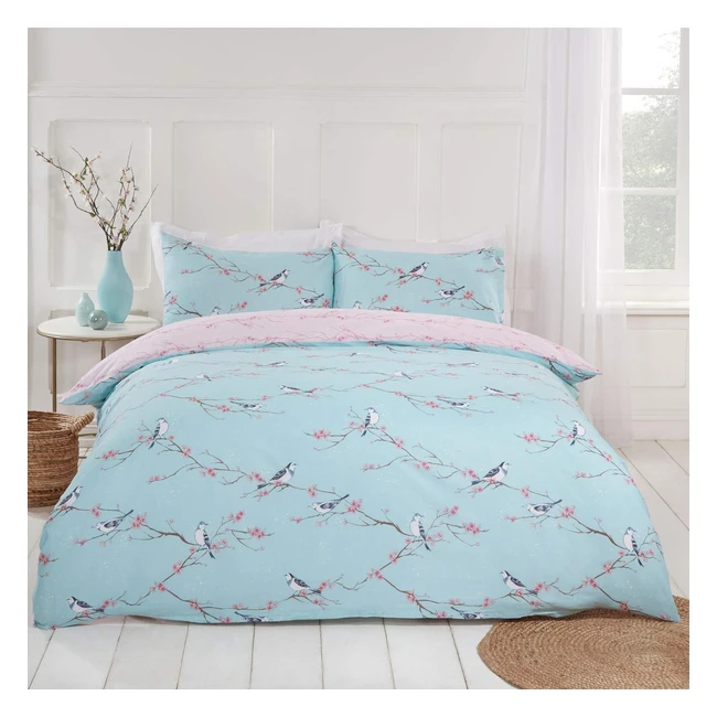 Set Copripiumino Reversibile Dreamscene, Motivo Floreale, King Size