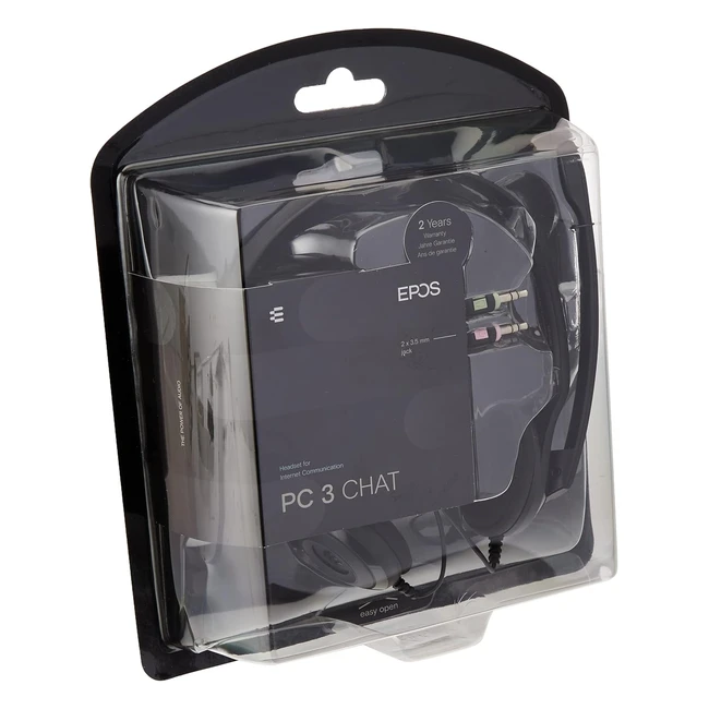 Cuffia Sennheiser PC 3 Chat - Audio Nitido - Nero