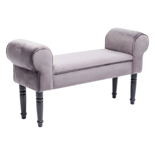 Banco Patchwork Pequeño Kare Design - Estilo Barroco - Gris