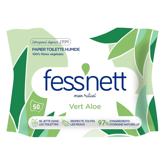 Papel Higinico Fessnett Aloe Vera - 50 Unidades  Frescor y Suavidad