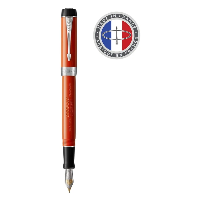 Pluma Estilográfica Parker Duofold Classic Rojo Vintage