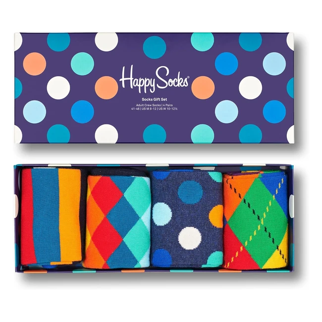 Happy Socks Mix Gift Box - Calzini Colorati e Divertenti - 3640 - Spedizione Gra