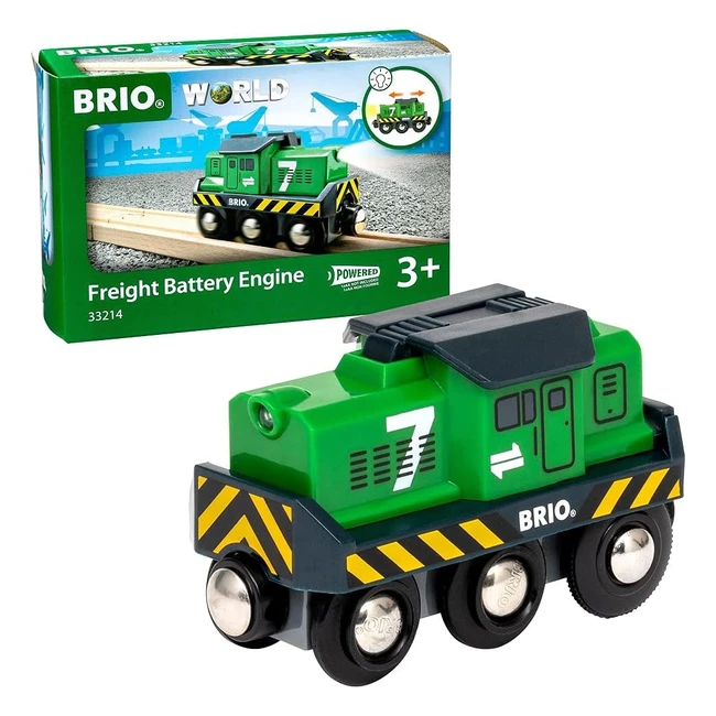 Brio 33214 World Freight Engine Train - Battery Powered - Ages 3+
