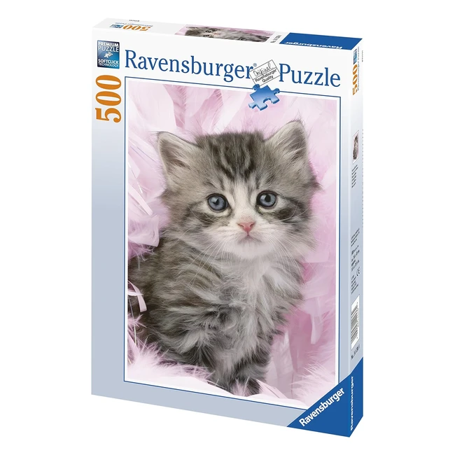 Ravensburger Puzzle Adulte 500p Douceur de Chaton - Rf 14136