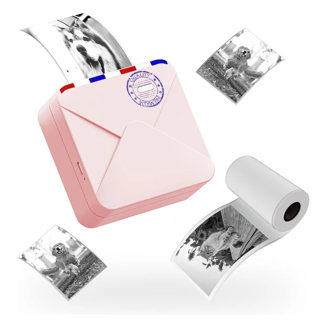 Imprimante Thermique Portable Colorwing 300dpi - Mini Imprimante Photo Bluetooth