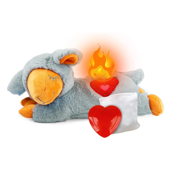 AFP Little Buddy Heartbeat Toy for Puppy Dog - Snuggle Sheep Toy for Anxiety Rel