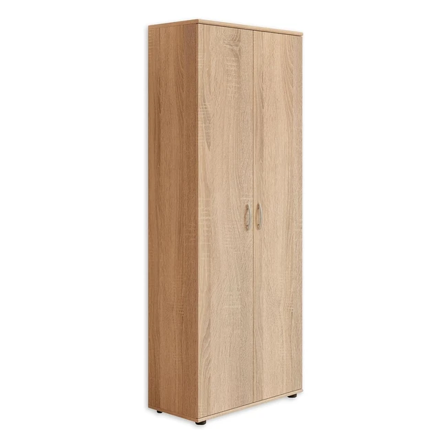 Stella Trading Talent 3 - Schuhschrank Hoch Eiche Sonoma Optik - Verstellbare Ei