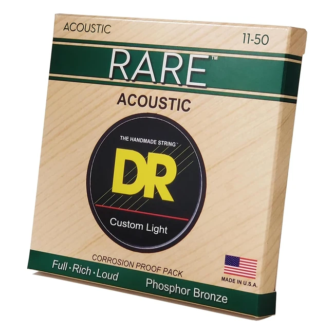 DR String RPML11 - Set Corde Chitarra Acustica - Bronzo Fosforoso - Alta Qualità