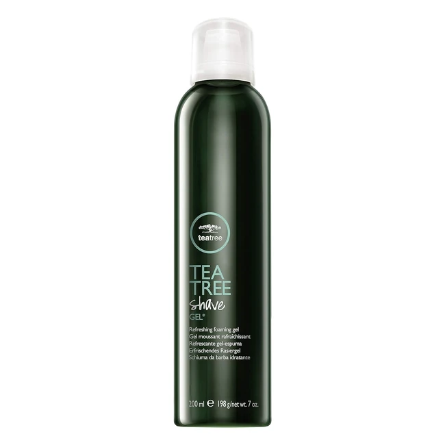 Gel da barba idratante Tea Tree - Lenitivo per pelli sensibili - 200 ml