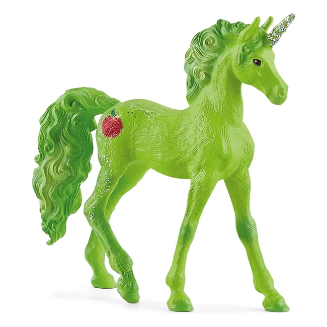 Schleich Bayala Unicorn Apple - Puledro di Unicorno con Tatuaggio a Forma di Mel
