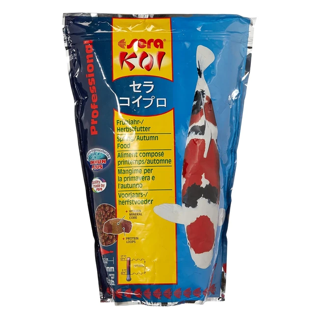 Sera Koi Professional Primavera/Autunno Cibo 1000g - Alimenti Facilmente Digeribili