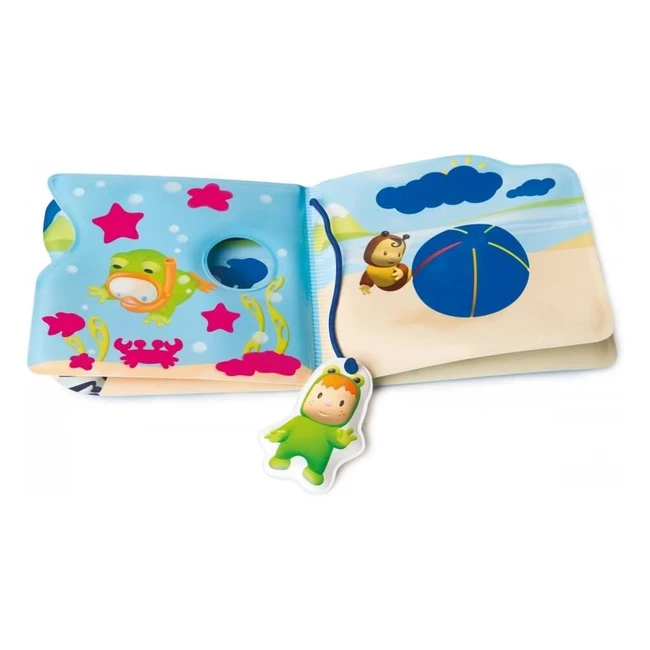 Smoby 7600110612 Cotoons Magico Libro da Bagno Blu - Colori Cambianti - Dimensioni 135x1x14 cm