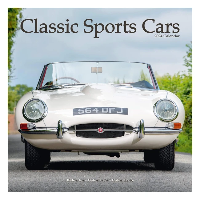 Limited Edition Classic Sports Cars Calendar 2024  16 Month