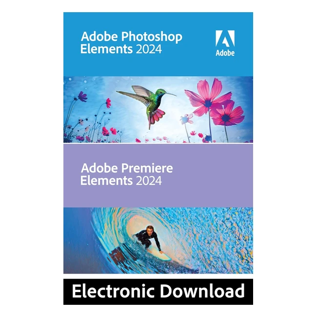 Adobe Photoshop Elements 2024 - Easy Photo Editing & Creative Templates