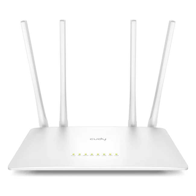 Cudy AC1200 Router WiFi Smart Estensore WiFi Punto di Accesso Wireless WISP Router Internet Dual Band 5GHz LAN 10/100Mbps Antenne 5 dBi VPN WiFi Ospite Modalità AP WR1200
