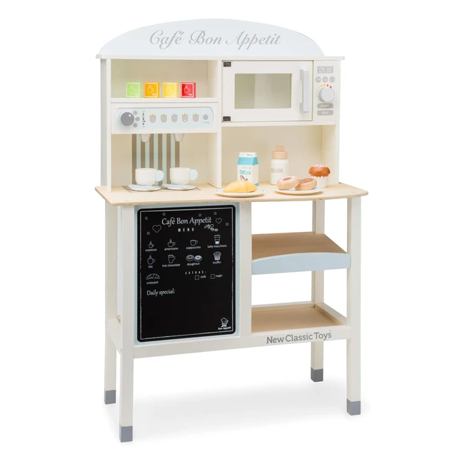 Nouveau Classic Toys Grand Café Bon Appétit 11070 Naturel - Jouet éducatif de qualité