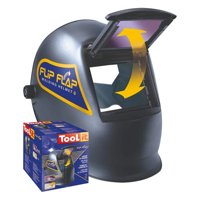 Maschera casco di saldatura GYS Flip FlapFlip Up Tinta 11 Vetro 110 x 90042513