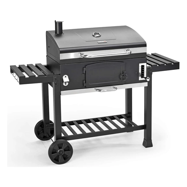 Taino Hero Smoker Grill Trolley BBQ Smoker Ofen Schwarz