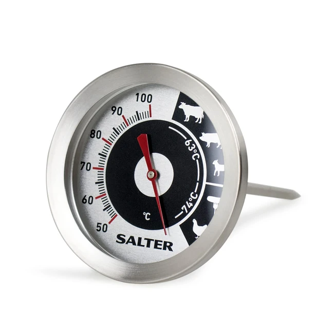Termómetro de carne Salter 512 SSCR de acero inoxidable 62x62x13 cm
