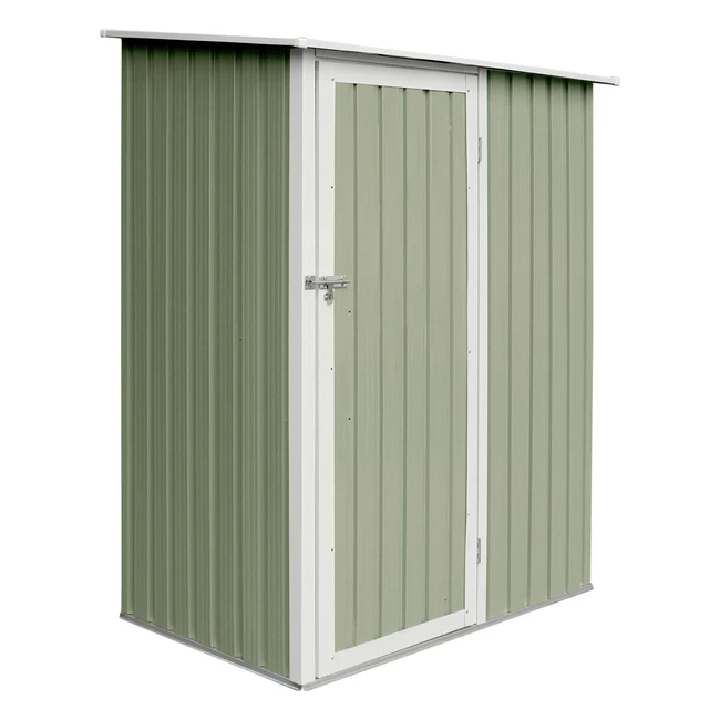 Hattoro P80 Gartenschrank Metallschrank 130x80x186 cm - wetterbeständig, abschließbar