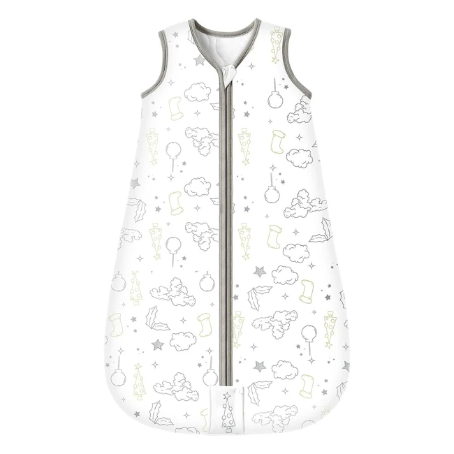 Sacco Nanna Invernale Mosebears 25 Tog 100% Cotone - Disponibile in Diverse Misure - White Cloud