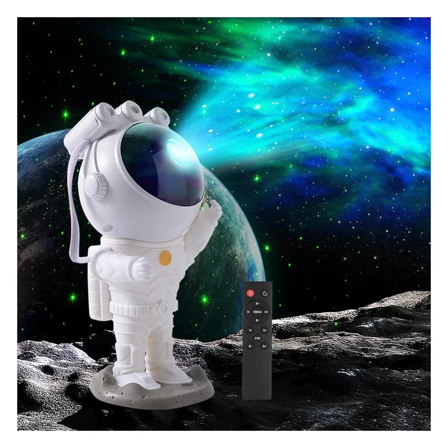 Kewya Astronaut Projection Lamp - Space Warrior Projector with Timer and Remote Control
