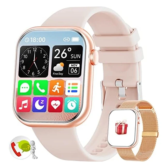 Montre Connectée Homme Femme Bluetooth185 Sports Smartwatch IP68 Étanche