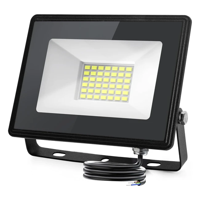 Faretto LED Aigostar 30W Esterno Bianco Freddo 3160 Lumen IP65