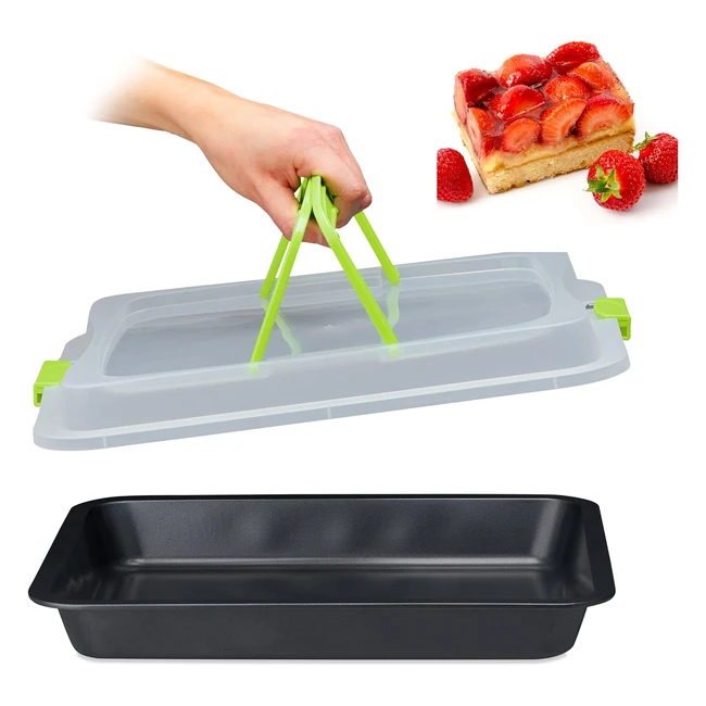 Teglia Contenitore Rettangolare 3in1 LXP 40x33 cm - Relaxdays