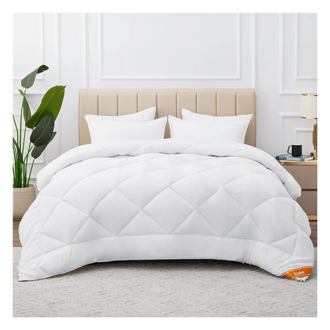 Couette hiver 135x200, chaude et douce, pour lit 90x190, matelassée avec 8 bandes pratiques