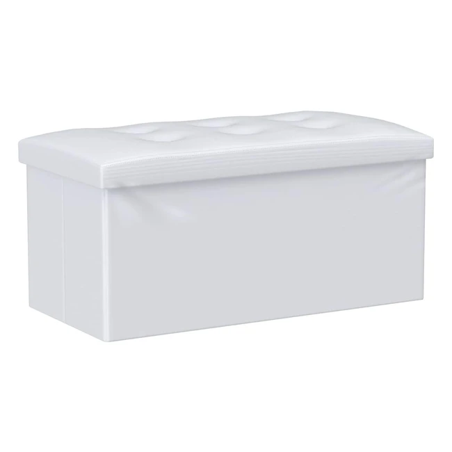 Puff Contenitore Moderno Bianco - Rebecca Mobili RE4620