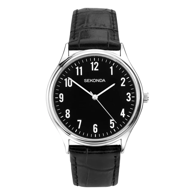 Sekonda Men's Quartz Watch | White Dial | Leather Strap | 1777