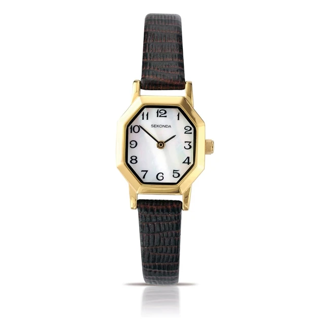 Sekonda Mila 20mm Classic Easy Reader Watch | Octagonal Case | Two Hands | Mother of Pearl Dial