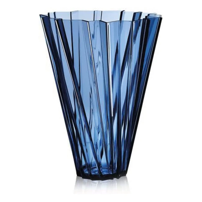 Vase Kartell Shanghai Bleu 35x44 - Design Mario Bellini - Fabriqué en Italie