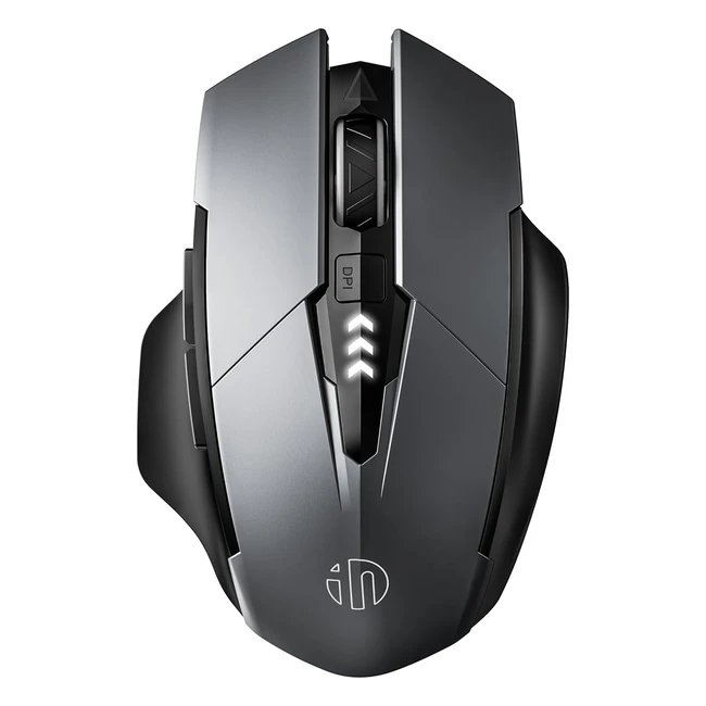 Inphic Bluetooth Mouse - Upgraded Multidevice Silent Rechargeable Wireless Mouse - BT 504024G - 1600dpi - Ergonomic Portable Mouse