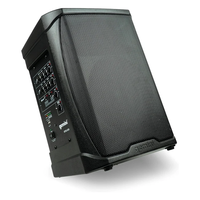 Système de PA professionnel portable Gemini GPSS650 - Ultra portable, batterie rechargeable