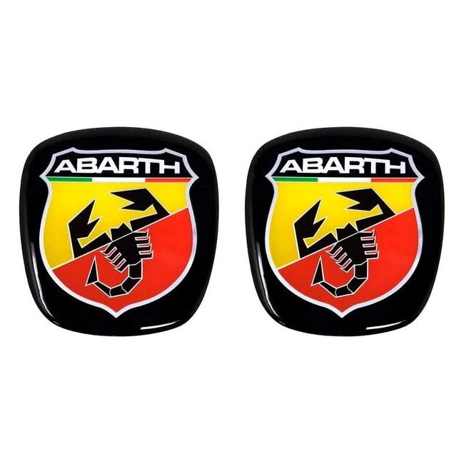 Adhesivo 3D Abarth 32010 para Fiat 500 - Logotipo Oficial