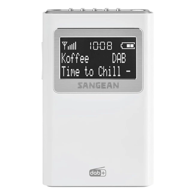 Radio porttil Sangean DPR39 DABFM RDS Blanco - 875108 MHz LCD