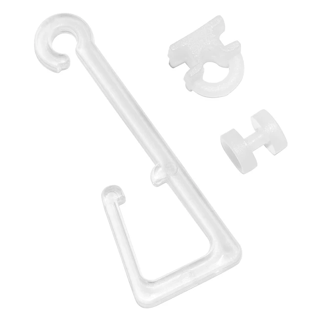Gardinia Klarer Polyresin senhaken - Set mit 10 Stck