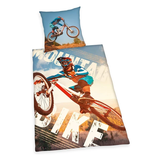 Herding Young Collection Bettwsche Set Mountainbike wendbares Motiv 100 Bau