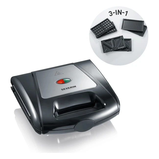 Severin Sandwich Toaster con Grill e Waffle - 1000W SA 2968
