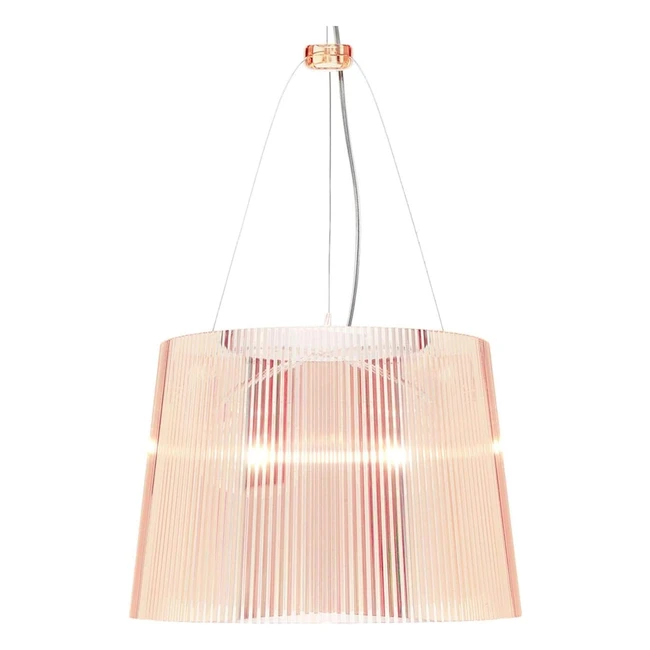 Lampe suspension Kartell G rose - Design Ferruccio Laviani - Réf. 2005 - Matériau polycarbonate