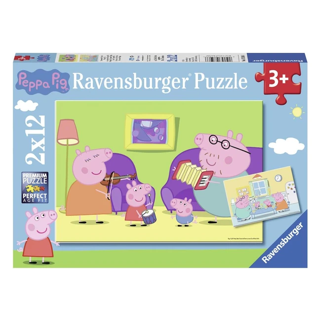 Ravensburger Puzzle Enfant Peppa Pig 2x12p - Activit Ludique et ducative
