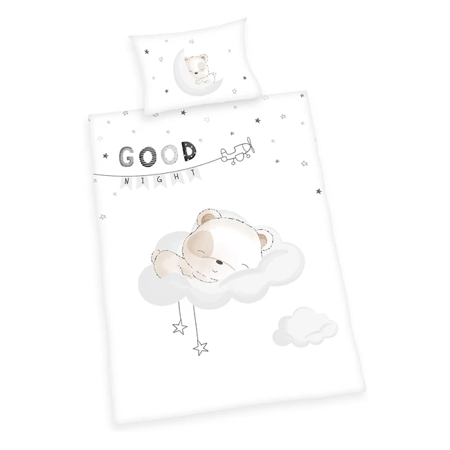 Herding Panda Bettwäsche Set Kissenbezug 40 x 60 cm Bettbezug 100 x 135 cm