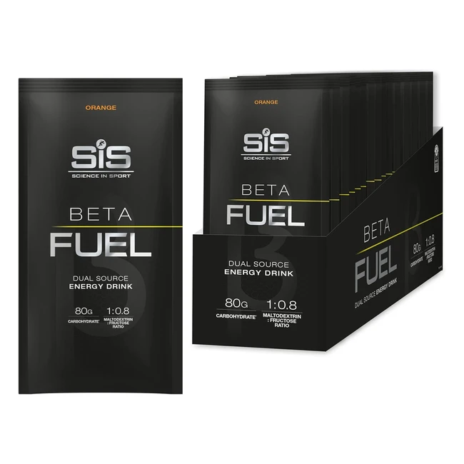 Science in Sport Beta Fuel 80 Dual Source Energy Drink Powder - Orange Flavor - 